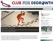 Tablet Screenshot of clubfordegrowth.org